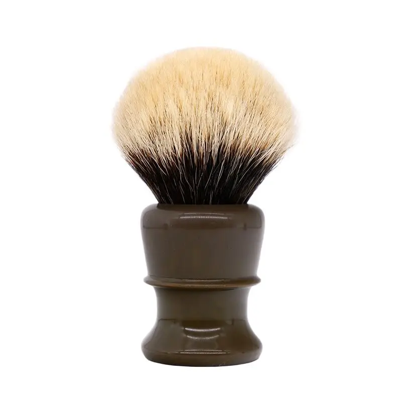 Boti Beard BrushShaving Brush Pure Brown Resin Handle with SHD Captain Finest Two Band Badger Hair Knot