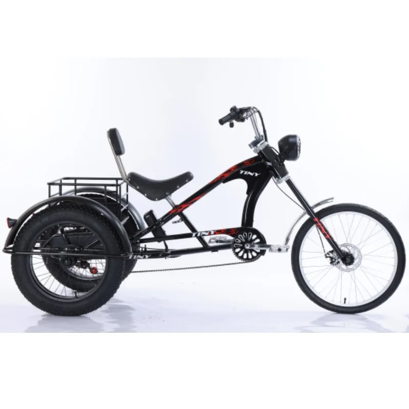 3-колесный Электрический трехколесный велосипед для взрослых 15 Ач 30 50 20 дюймов