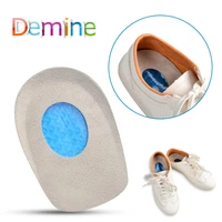 demine silicone gel insoles heel cushion for feet soles relieve foot pain protector spur support shoes pad feet care inserts pad