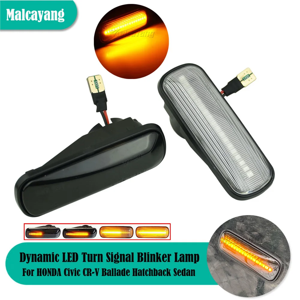 

LED Dynamic Turn Signal Light Side Marker Mirror Lamp For HONDA Civic CR-V 1996-2000 For Ballade Hatchback Sedan 1995-1999