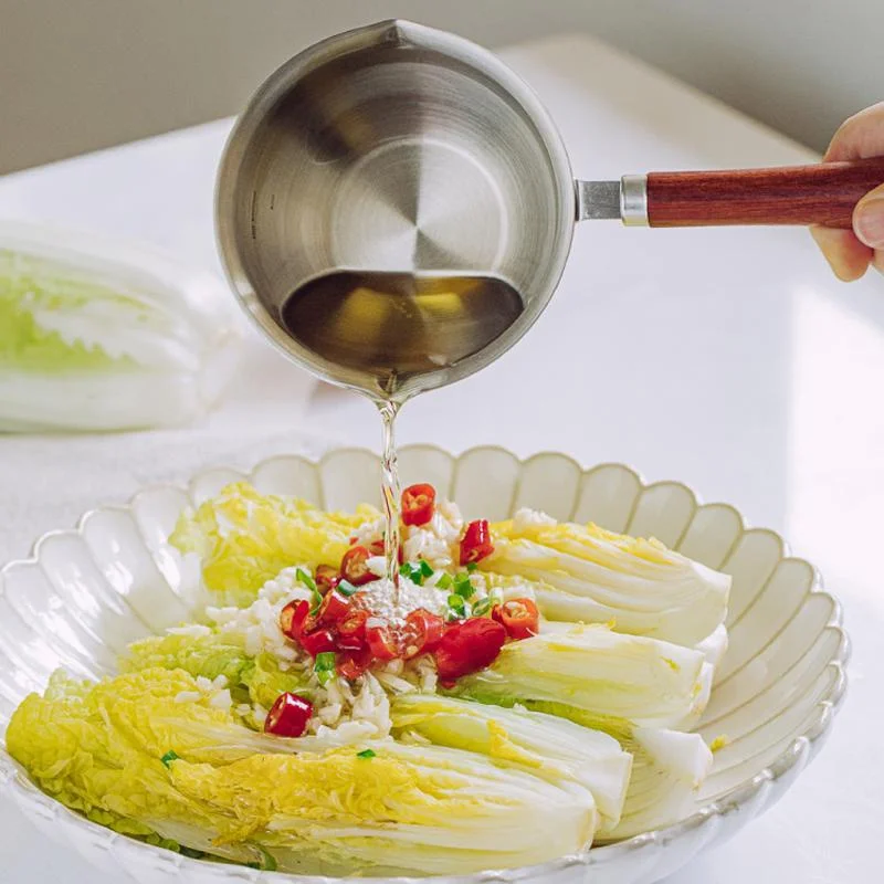 

Stainless Steel Mini Oil Poured Small Pot Delicate Breakfast Hot Sauce Chocolate Sauce Kitchen Special Thickened Pan