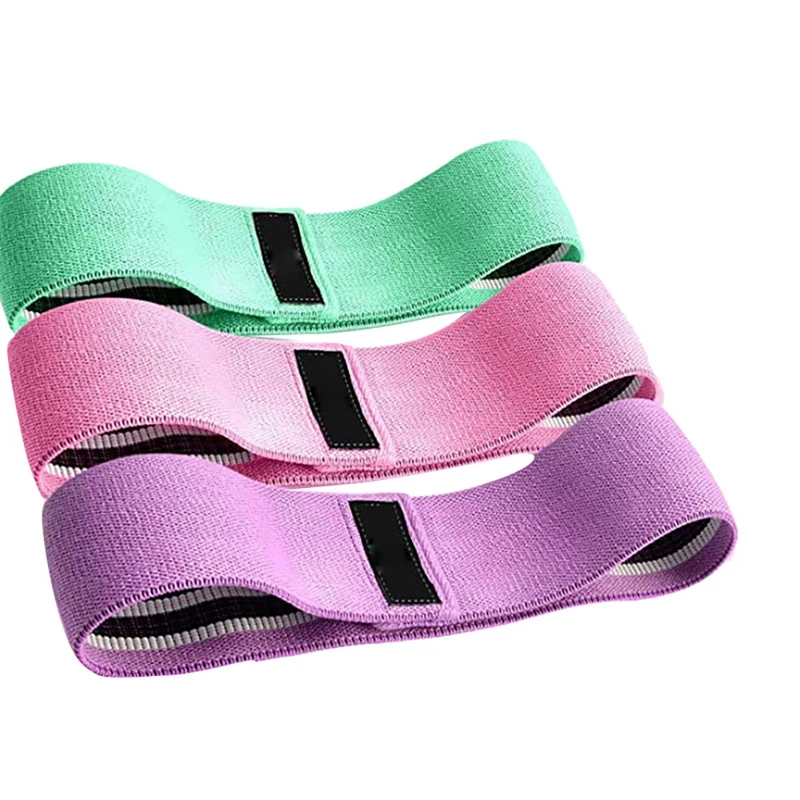 

3PCS Fitness Rubber Band Elastic Yoga Resistance Bands Set Hip Expander Bands Gym Fitness Booty Band Home Workout