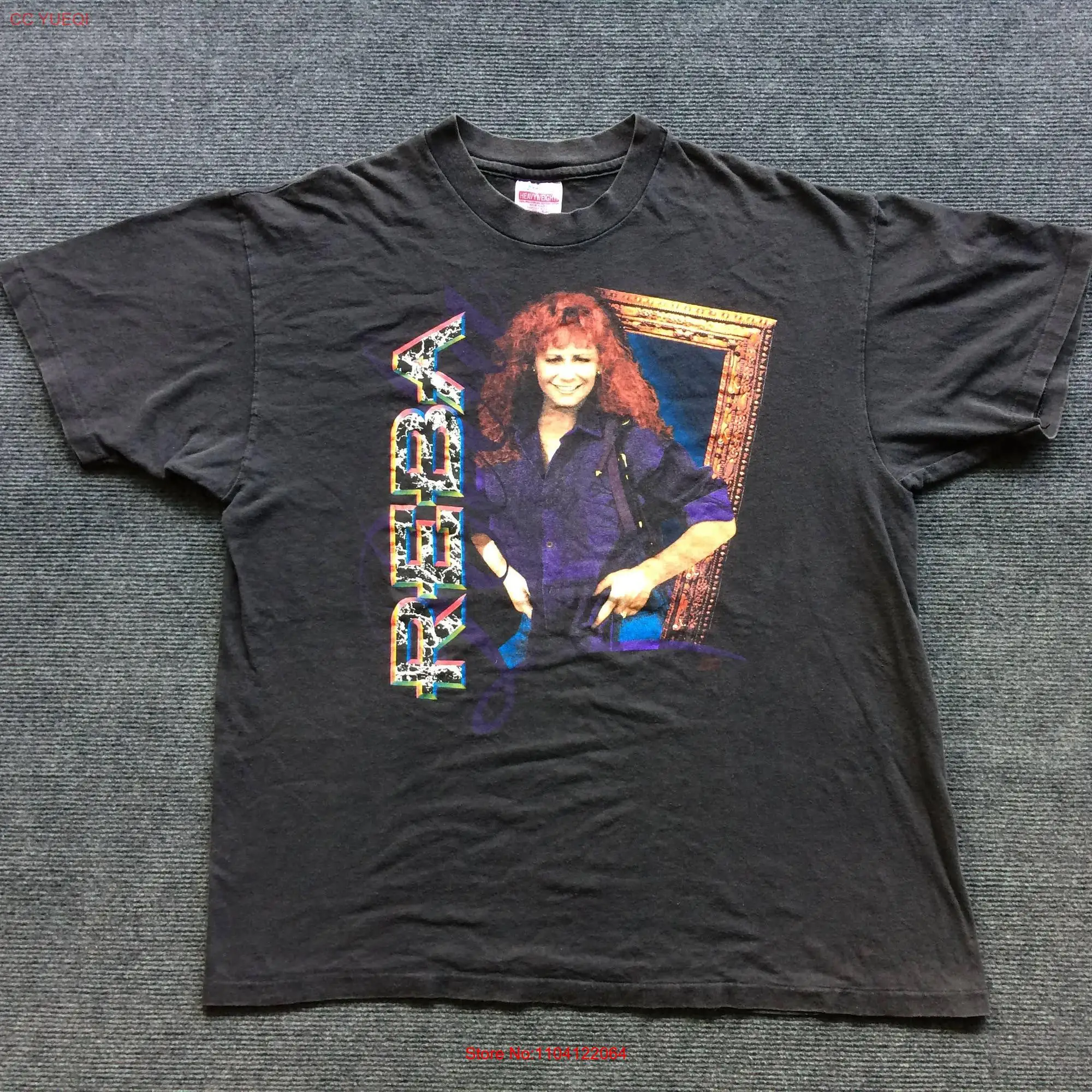 Винтажная футболка с длинным или коротким рукавом Reba mcwhole 90's размер XL