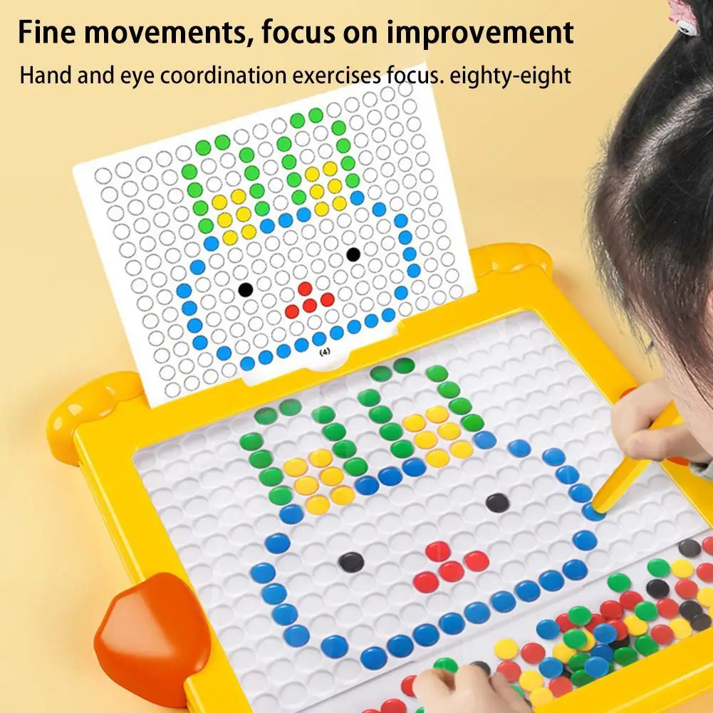 

Магнитные стальные шарики, рабочая доска для письма, большие шахматы, детская креативная игрушка для раннего развития ребенка, рисование и творение