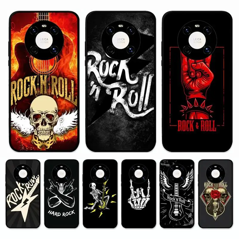 

MaiYaCa Rock Roll Skull Phone Case For Huawei Mate 10 20 30 40 50 lite pro Nova 3 3i 5 6 SE 7 pro 7SE