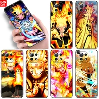 naruto uzumaki anime phone case for xiaomi mi 11 lite ne 11i 11t a3 a2 a1 10t poco x3 nfc gt f3 m3 m4 x4 pro 5g black cover