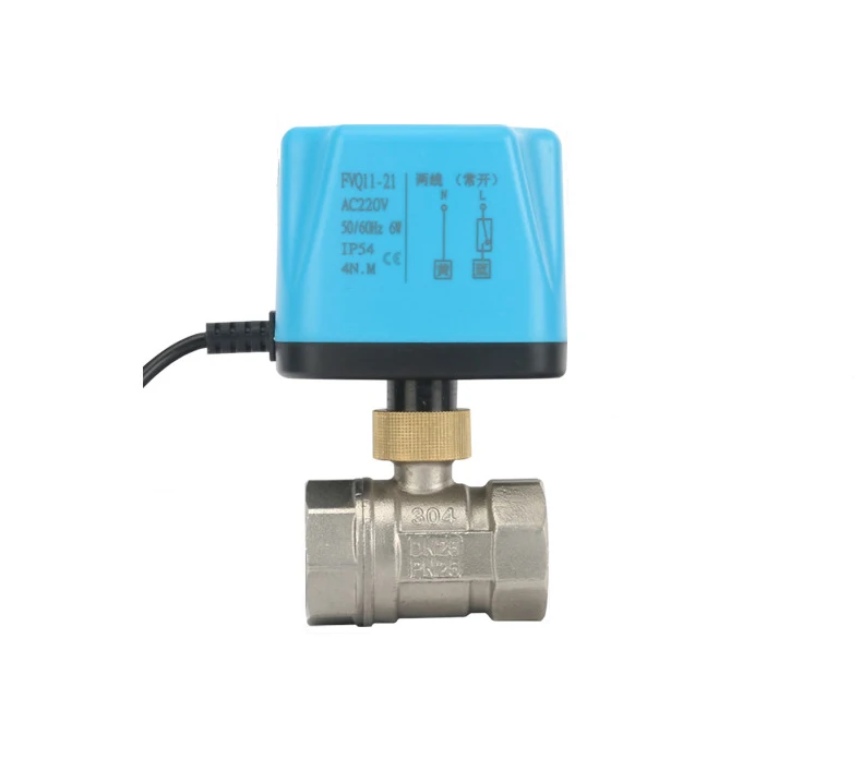 

DN25 Stainless Steel Normally Closed/Open Motorized Ball Valve 220V 12V 24V 2-Wire Electric Ball Valve