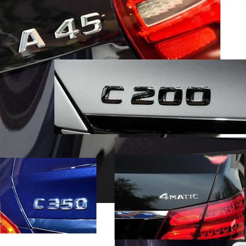 Фото 3D хромированные эмблемы для Mercedes Benz CLS200 CLS220 CLS230 CLS250 CLS280 CLS300 CLS320 CLS350 CLS400 CLS500 CDI BLUETEC №4