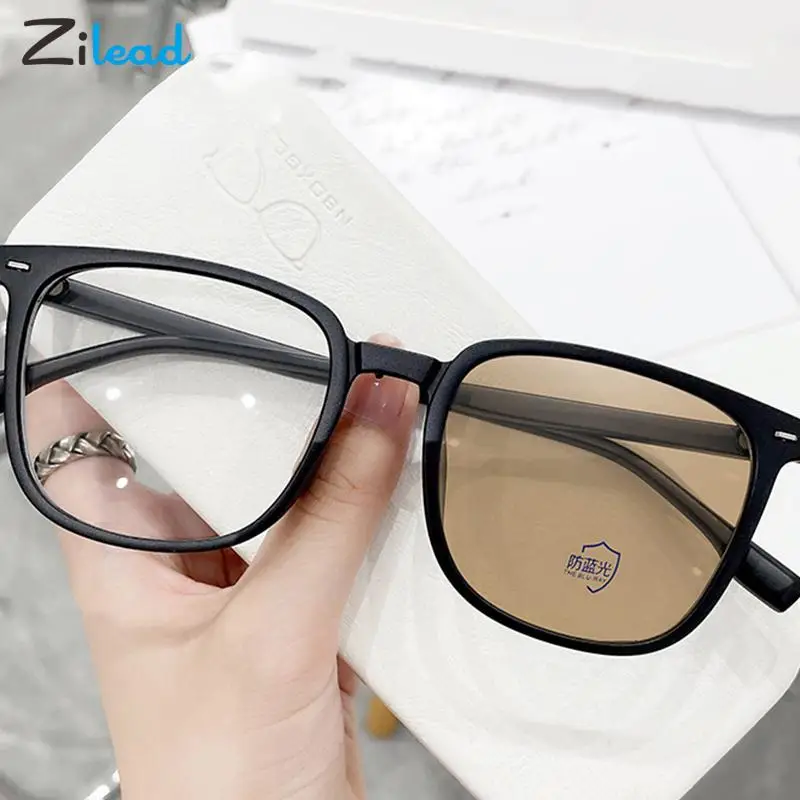 

Zilead Photochromic Anti Blue Light Glasses Computer Discolored Blue Light Eyeglasses Women Men Colorchanging Sunglasses Oculos