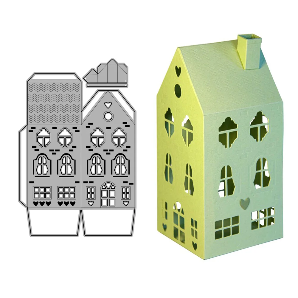 

2022 AliliArts Metal Cutting Dies House Set diy Scrapbooking Photo Album Decorative Embossing PaperCard Crafts Die