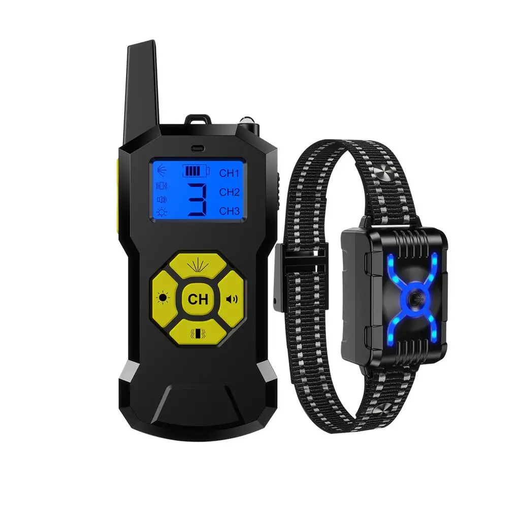 

T500 Citronella Spray Dog Training Display Collar Remote Control Rechargeable Bark Heavy Duty Shock Light Medium Dogs