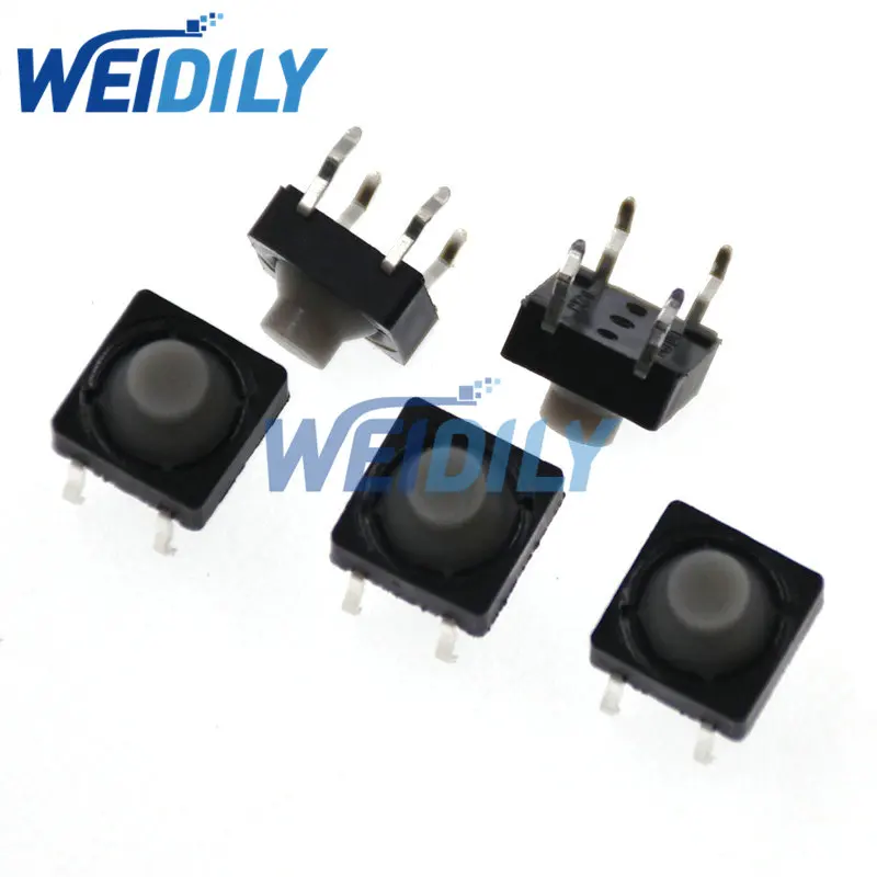 20 шт. 8x8x5 мм 4-контактный Проводящий силиконовый бесшумный тактовый кнопочный микро-переключатель самосброс