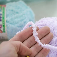 velvet hand woven baby wool coral velvet wool towel scarf coarse milk cotton knitting yarn
