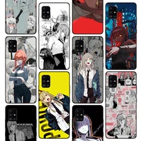 chainsaw man makima power phone case for samsung galaxy a51 a52 a71 a72 a42 a32 a22 a12 5g a02s a31 a21s m12 m21 m31s m32 cover