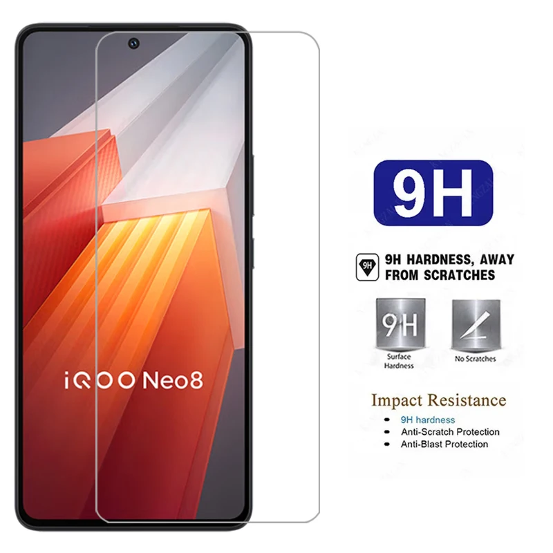 Чехол для телефона vivo iqoo neo 8 pro защита экрана из закаленного стекла iqooneo8 neo8 8pro neo8pro