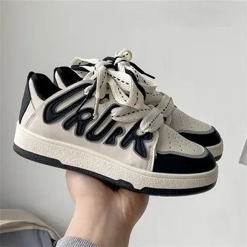 Women Sneakers Designer Fashion Casual Vulcanize Shoes High-Top Platform Leather Sneaker 2023 New Student Sport Shoe Big Size 1