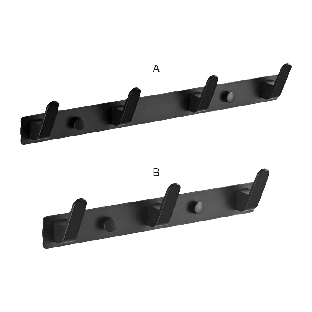 

Hook Bathroom Punch-Free Heavy-Duty Wall Hanger Space-Saving Hanging Hooks Fitting-Room Kitchen Accessories Four Hooks