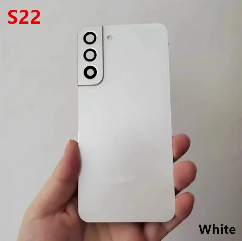Фото Задняя крышка корпуса для Samsung Galaxy S22 S901 (стекло, сменная, для ремонта) + линза камеры №4