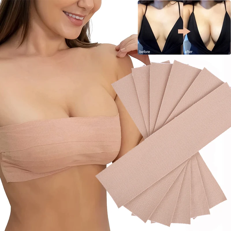 

Booby Tape for Breast Lift with Reusable Silicone Cover Boob Breast Lift Tape Women Backless Bra Invisible Underwear Accessories