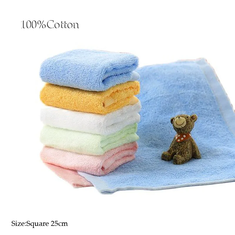 

HOT Solid cotton baby towel gauze towels children's face towel water wash kids aldult absorption towels Christmas gift