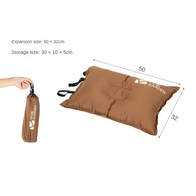 

Outdoor Travel Sleeping Pillow For Camping Portable Camping Inflatable Pillow Automatic Ultralight Sponge Comfortable