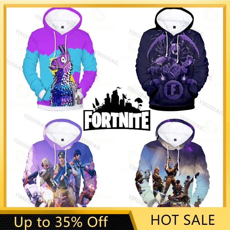 

Battle Royale Fashion Thin Teen Clothes Fortnite Sudadera Game 3d Streetwear Boys Girls Tops Hero Children's Wear Kids Sudadera