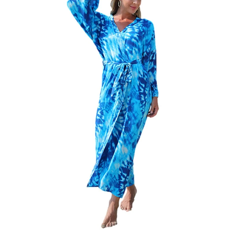 

Women's Casual Loose Open Front Bikini Cover Up Soft Long Kimono Cardigans D5QD