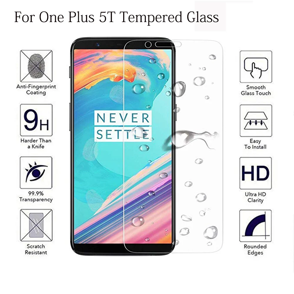 

Full Cover Tempered Phone Glass For 1+ Oneplus 5 5T Full Glue Coverage Screen Protector For One Plus 5 5T Protective Film Glass