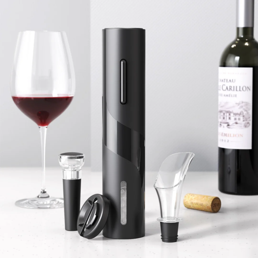 

Home Kitchen Barware Electric Bottle Opener Set Red Wine Foil Cutter Vacuum Wine Stopper Wine Pourer Bar Accessories Gadgets