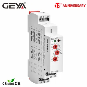 Многофункциональное реле-таймер GEYA GRT8-M, 16 А, 10 функций, 12 В, 24 В, 220 В, 230 В