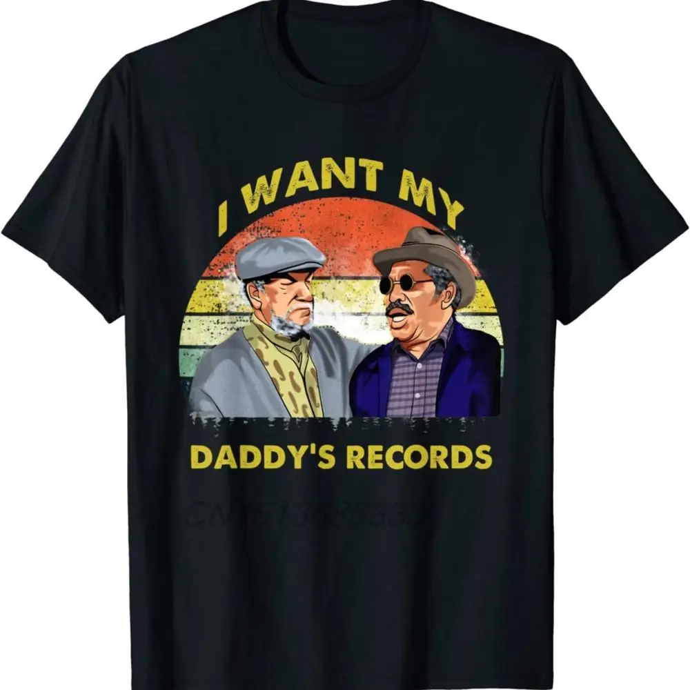 I Want My Daddy's Records Son in Sanford City Funny Men Retro T-shirts Big Chungus Rabbit Man Vintage Cotton T-Shirt Casual Tops