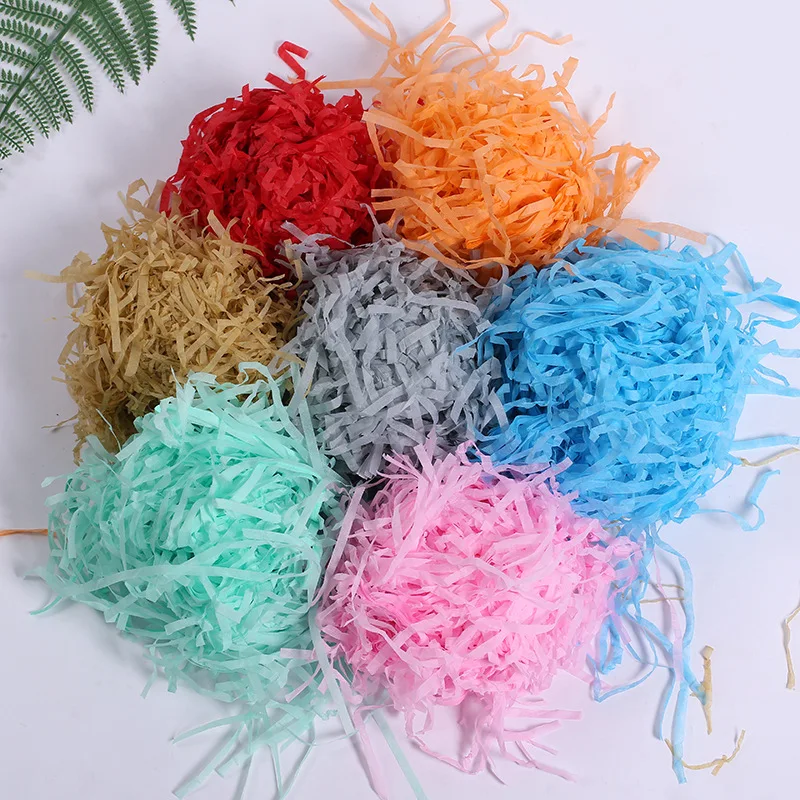 Filled With Shredded Paper Iridescent Hamper Shred Gift Fill Packaging Party Supplies