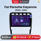 Автомагнитола Junsun V1pro с голосовым ии, 2 din, Android, радио для Porsche Cayenne 1 9PA 2002-2010 Carplay 4G, Автомобильный мультимедийный GPS, 2din Авторадио