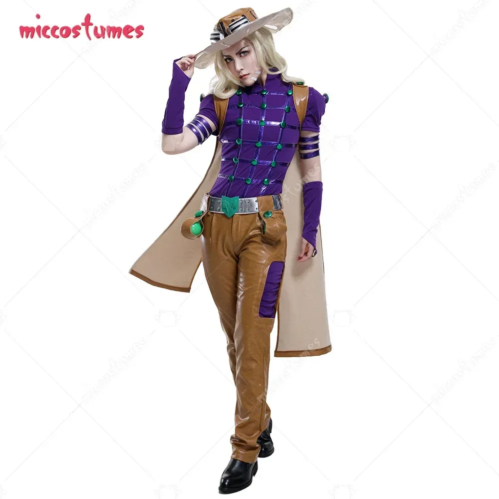 Костюмы Miccostumes Spin Master Gyro Zeppeli, карнавальный костюм, полный комплект с шапкой и плащом для Хэллоуина, карнавальный костюм, карнавальный костюм