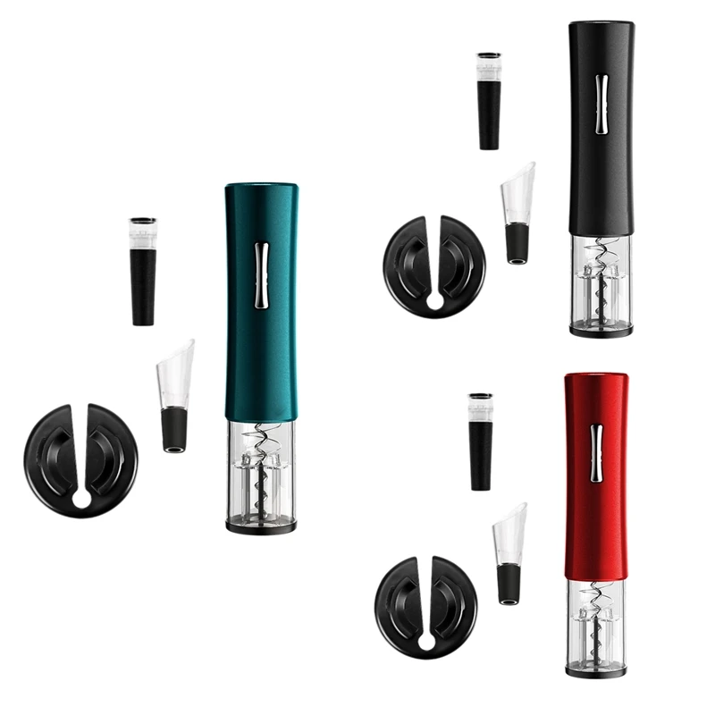 

Smart Electric Wine Opener Corkscrew Cordless Automatic Corkscrew Wine Bottle Openers Dry Battery Kitchen Tool