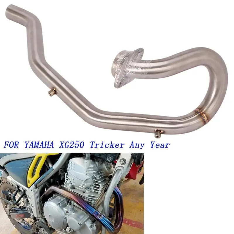 

For Yamaha XG250 Tricker Motorcycle Exhaust Header Pipe Front Mid Link Slip On Connect Original Escape Muffler Stainless Steel