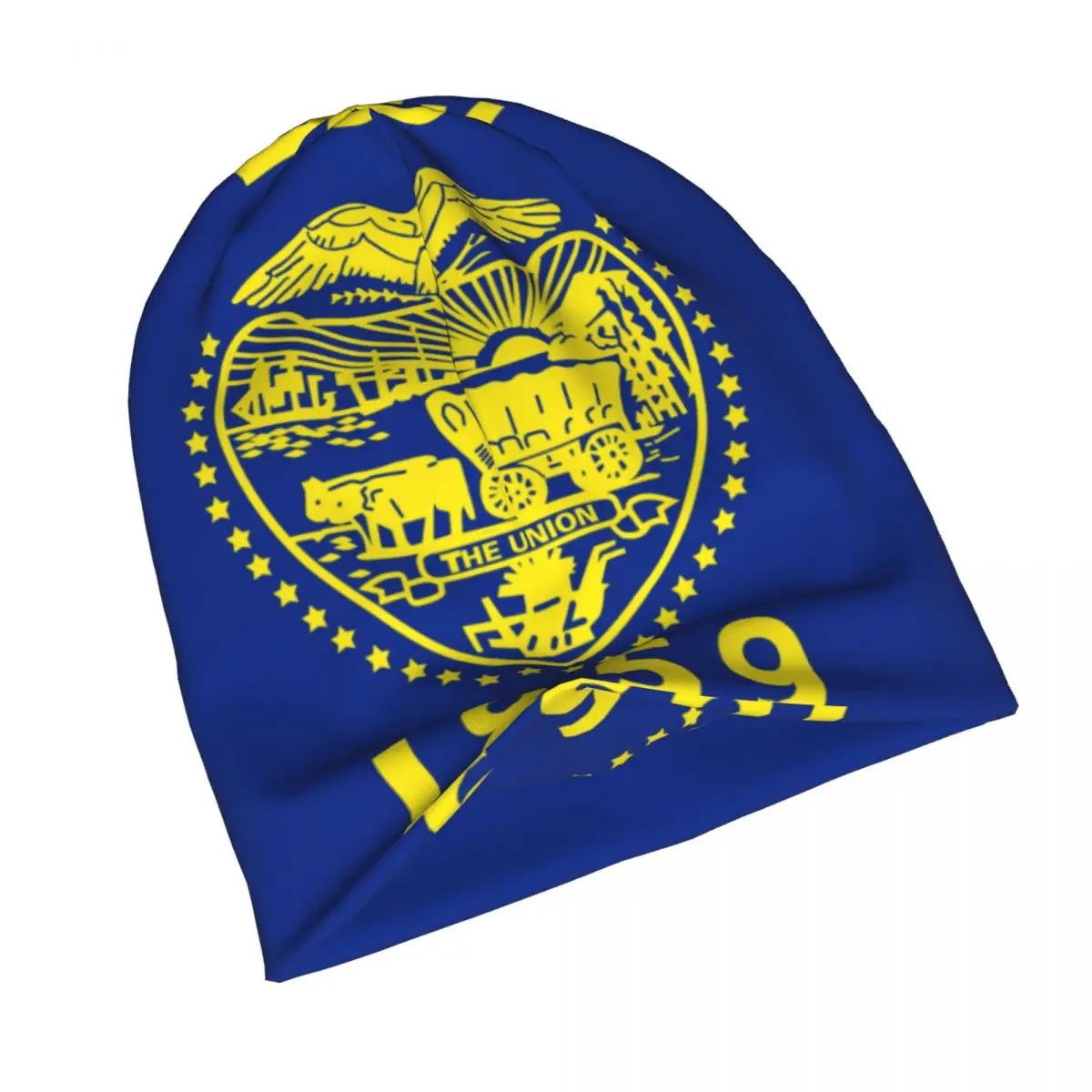

Men's Beanies for Women Outdoor Bonnet Hats Unisex Knitted Hat Hip Hop Cap Flag Of Oregon