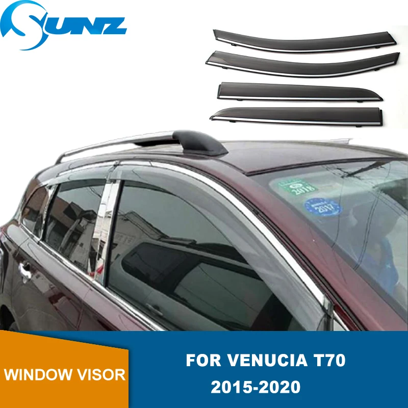 

Side Window Deflector For Venucia T70 2015 2016 2017 2018 2019 2020 Window Trim Window Visor Sun Rain Guard Vent Deflectors SUNZ