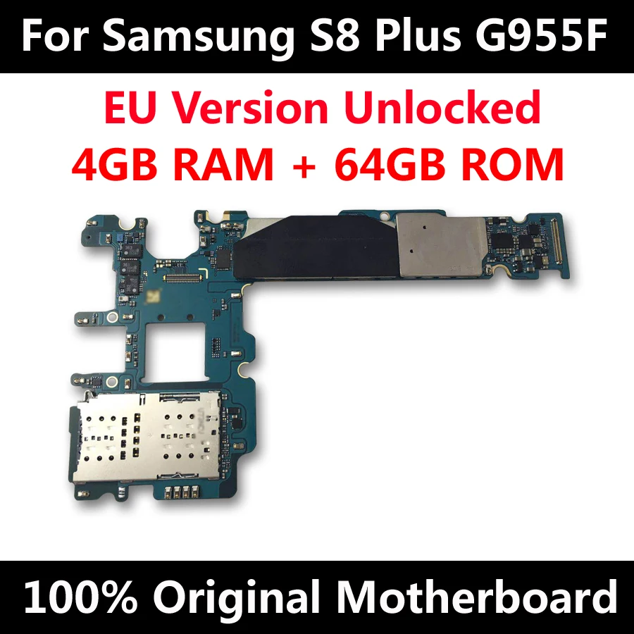 Материнская плата IMEI для Samsung Galaxy S8 Plus G955F G955FD G955U G950F G950FD 64 ГБ оригинальная