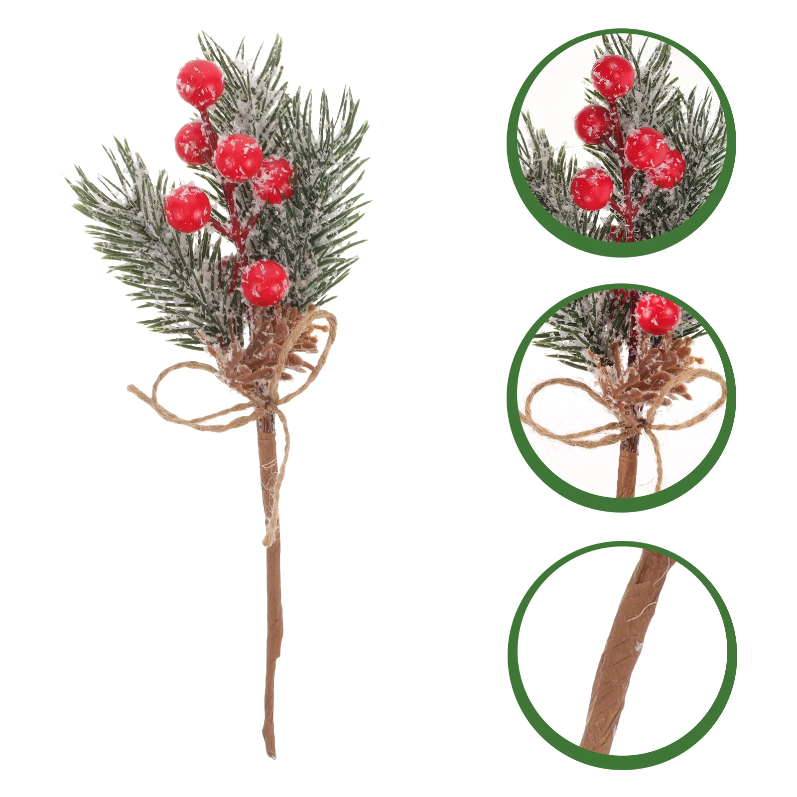 

10 Pcs Branch Pine Tree Decor Artificial Evergreen Branches Rope Berry Twig Stem