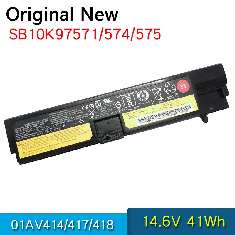 

Original Battery 01AV417 01AV418 01AV416 01AV414 01AV415 For Lenovo ThinkPad E570 E570C E575 SB10K97573 SB10K97574 SB10K97575