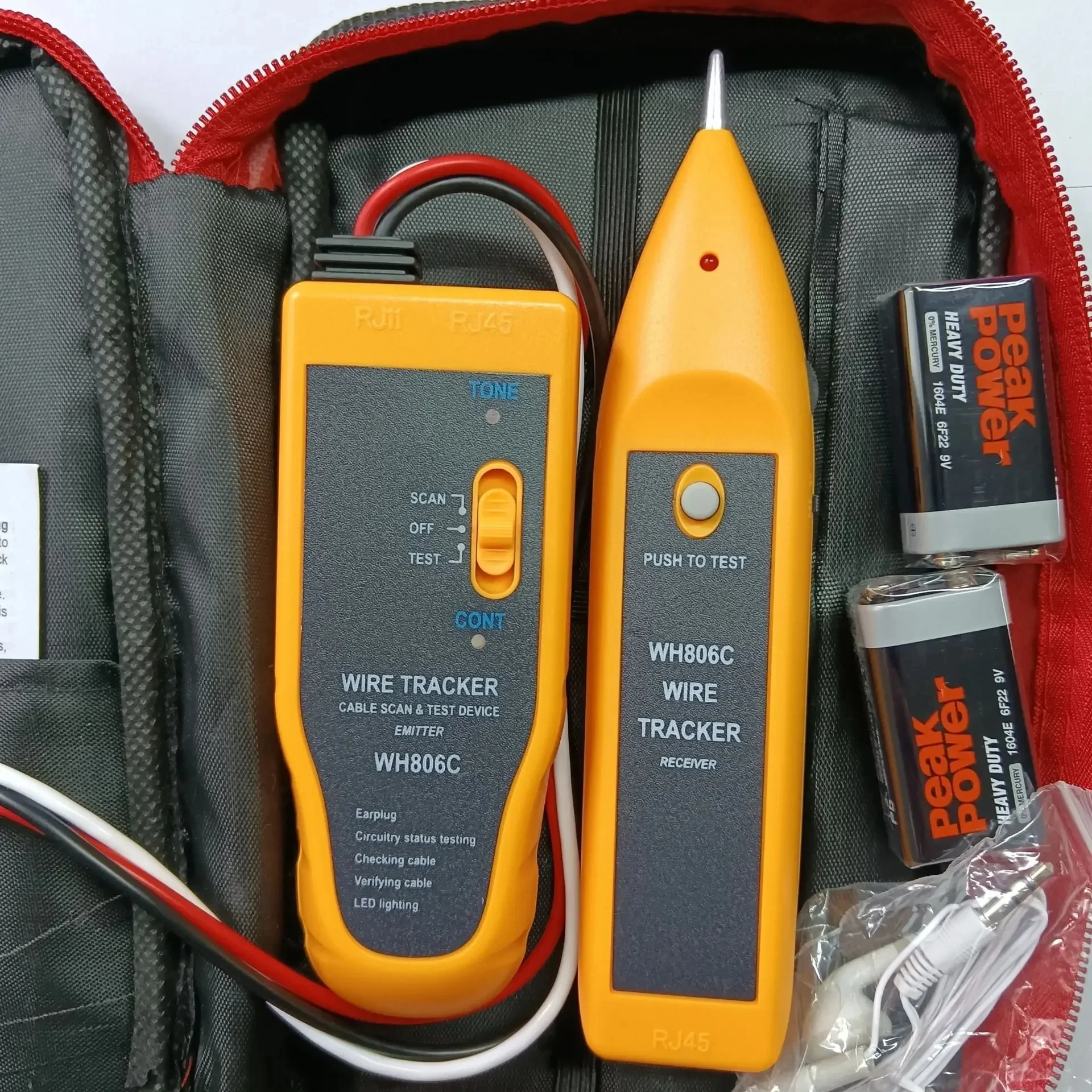 

WH806C кабельный автомобильный трекер тестер профессиональный детектор локальной сети UTP STP отслеживатель телефонных проводов точка останова диагностический тон местоположения