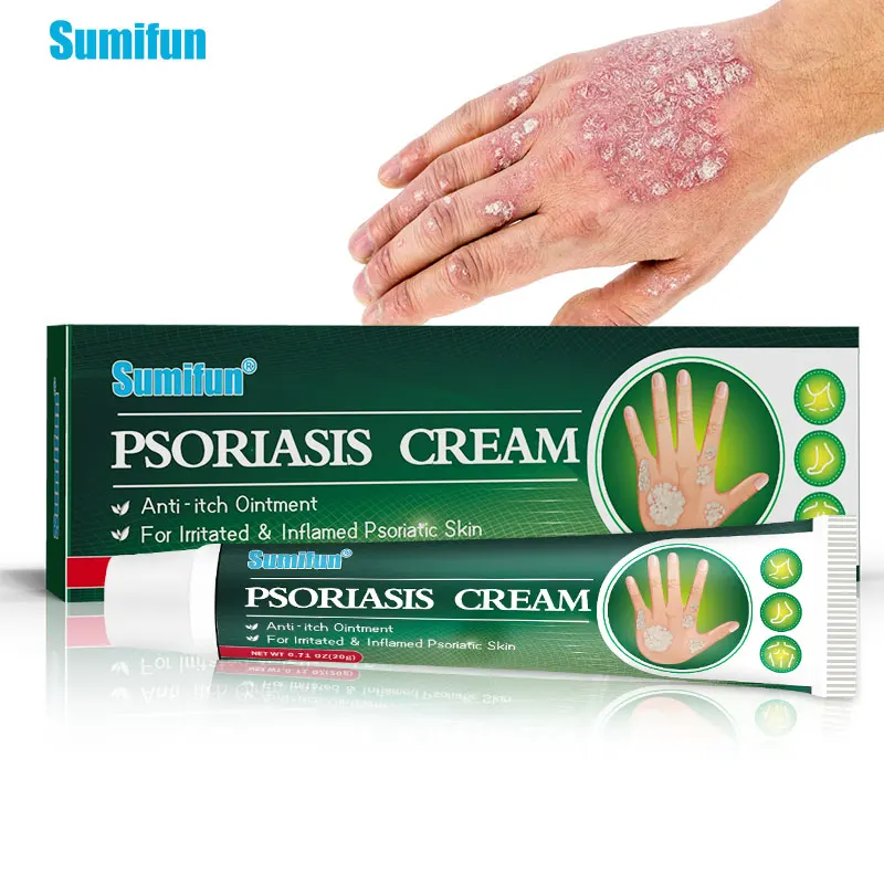 

20G Sumifun Antibacterial Cream Psoriasis Treatment Dermatitis Urticaria Eczema Skin Medical Ointment Anti-Itch Chinese Medicine