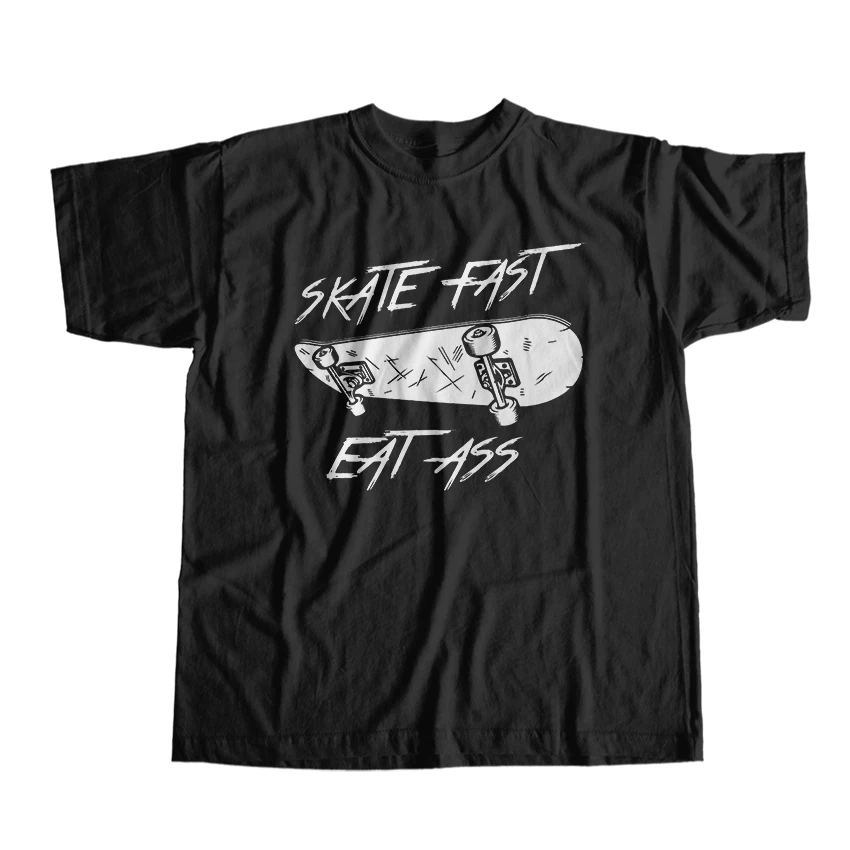 

Drop shipping 100% cotton short sleeve skateboard print men T shirt casual loose big size skate men tshirt o-neck tee shirts top