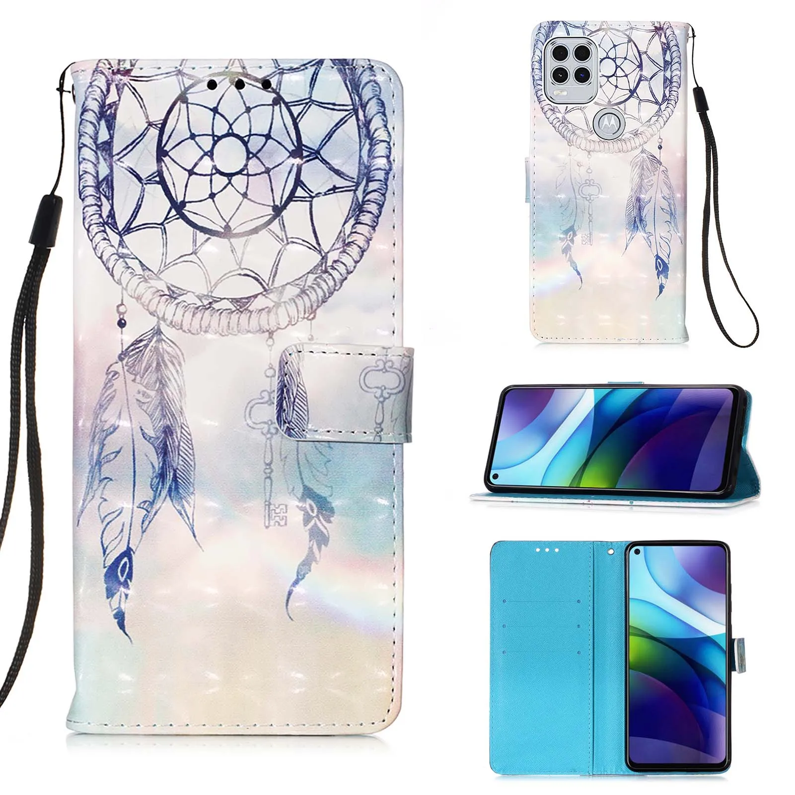

Painted Leather Flip Phone Case For Huawei Y5 Y6 2017 Y7 Y9 2018 2019 Y5P Y6P Y7P Flower Wallet Card Holder Stand Book Cover