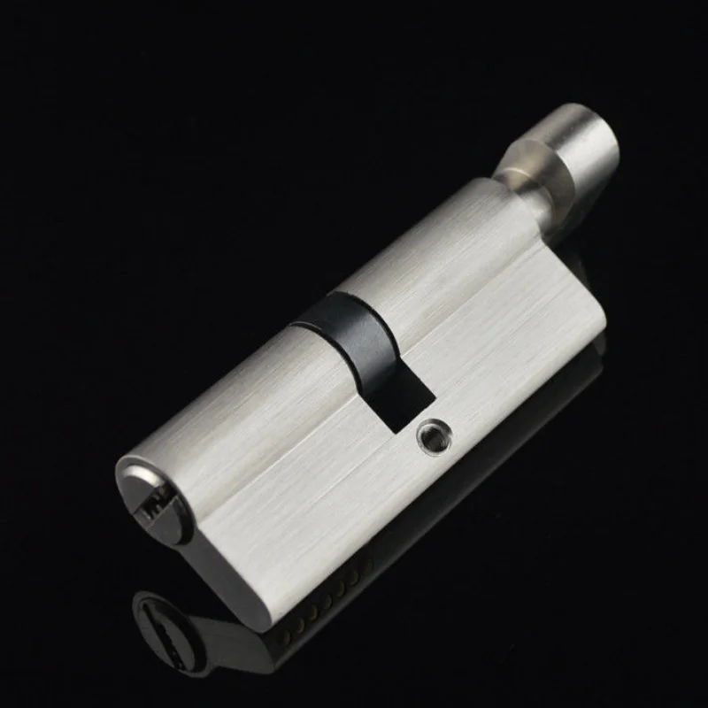 Дверной замок для помещений большой медный с ручкой 50 55 60 65 70 75 80 85 90 95 100 110 120 мм