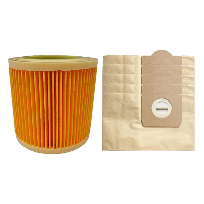 Hepa Filters Dust Bag For Karcher WD3 WD3200 WD3300 MV3 Vacuum Cleaner Accessories Replacement Parts