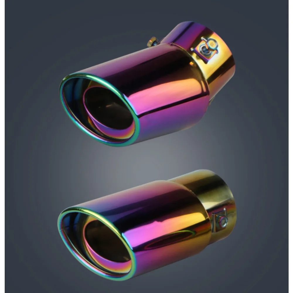 1 шт. 2 5-дюймовый наконечник для автомобильного глушителя хвостовой глушитель из