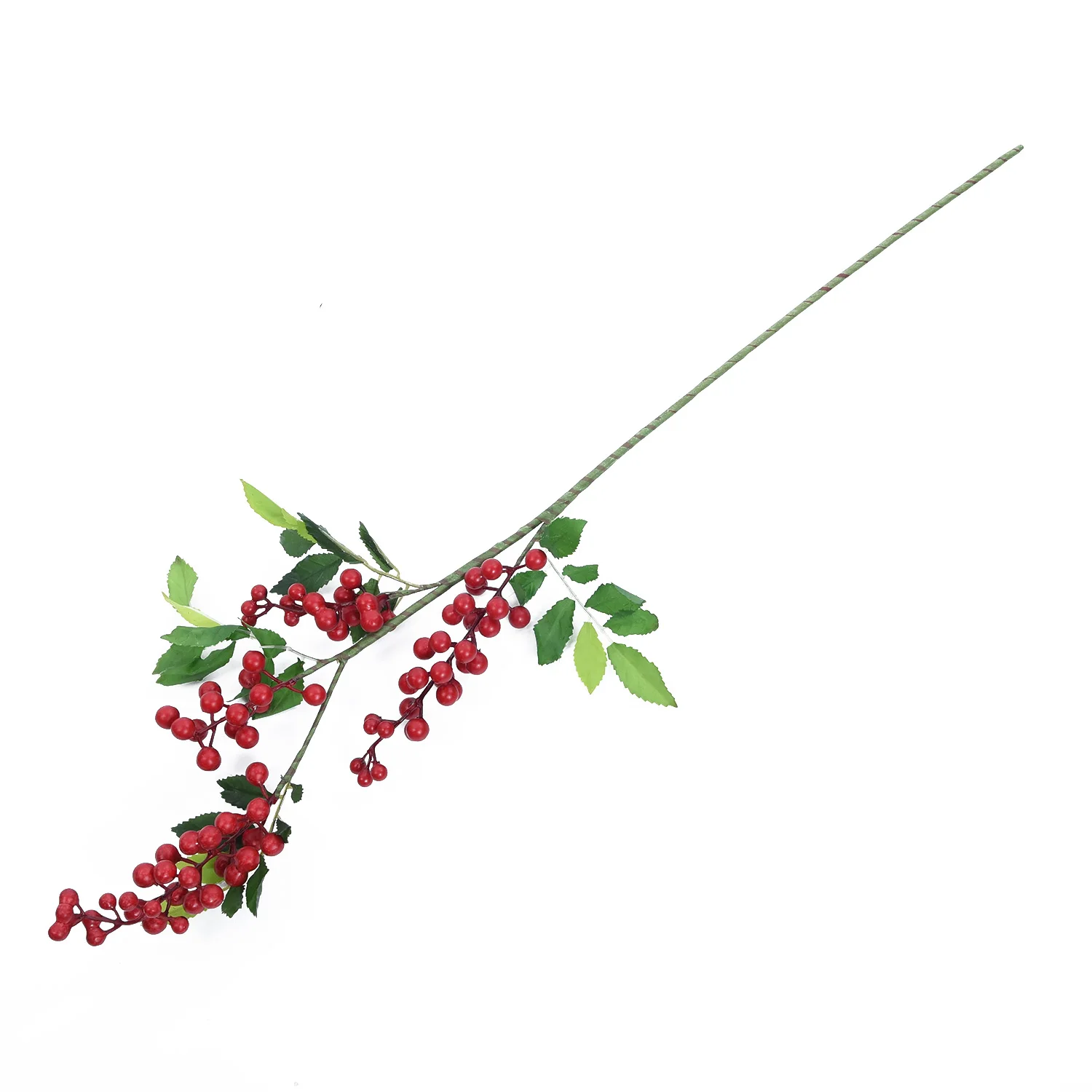 

1 Bunch Natural-looking Artificial Flower Bunch Red Bean Bunch Concise Bridal Wedding Party Bouquet Table Decoration