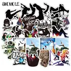 103050 шт., черно-белые наклейки для экстремальных видов спорта